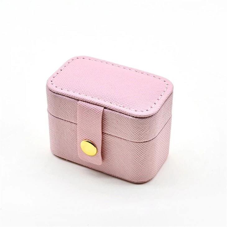 Wholesale Earring Ring Necklace Girls PU Jewelry Organizer Box Jewelry Case Personalised Mini Travel Jewellery Case